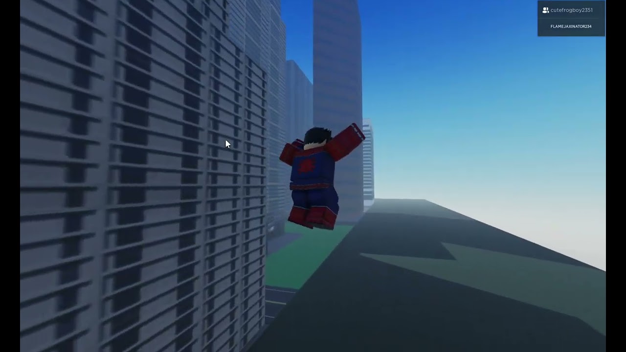 Web swinging in Roblox