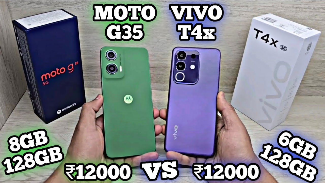 Moto G35 5G(8GB/128GB) vs Vivo T4x 5G - Which Should You Buy ?