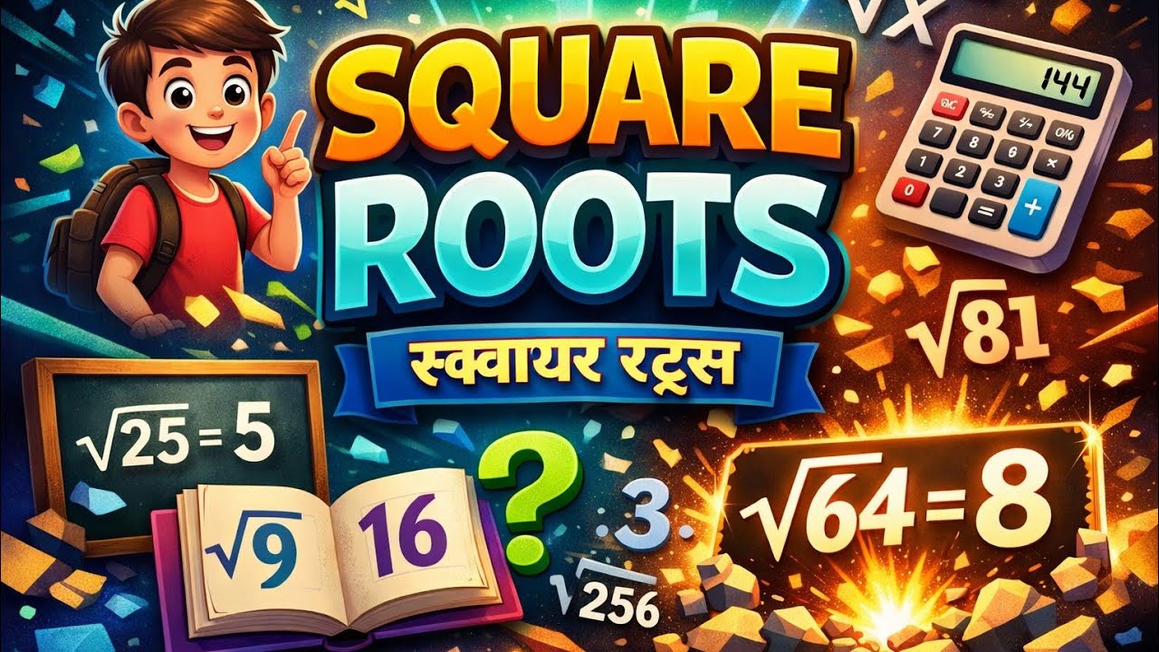 Square Roots Made Easy | Learn in 5 Minutes | Class 8 & 9 Maths#squareroots #class10th 