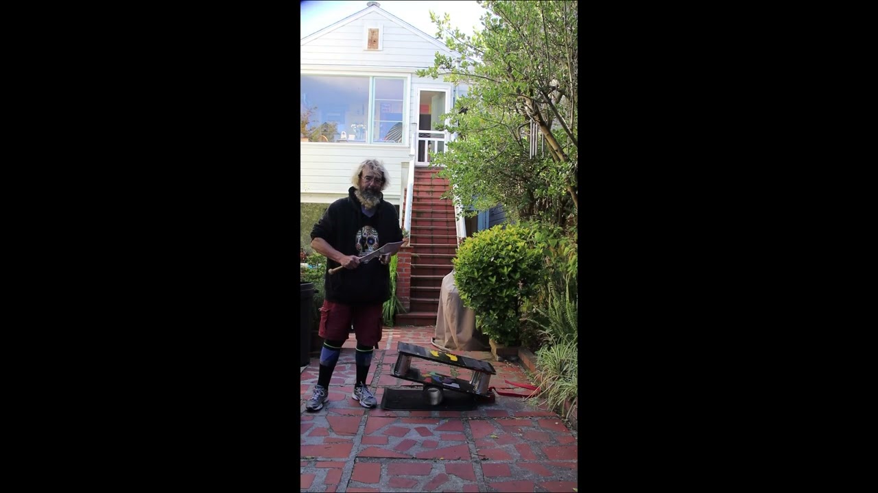 OBF Juggling knives in my backyard