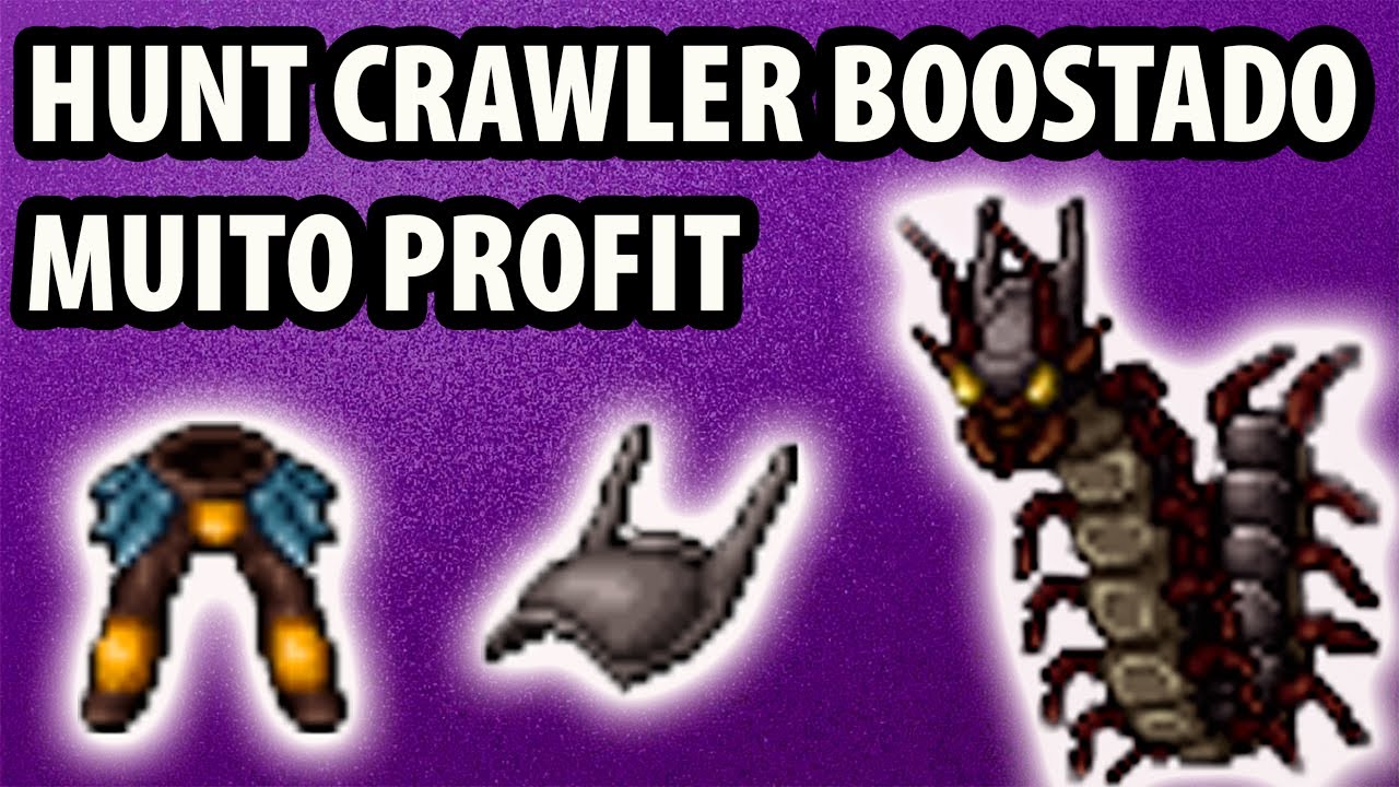 Tibia - Hunt Crawler Boostado! Profit 1,6kk/hora