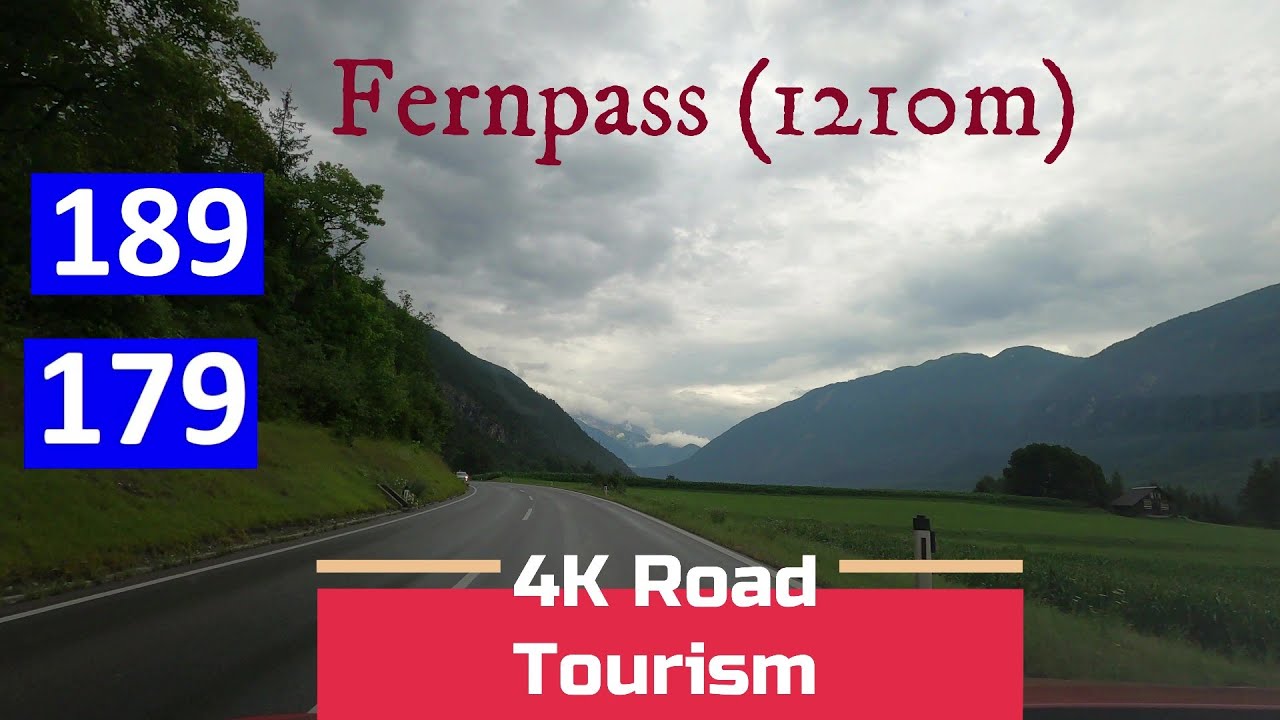 Driving Austria: B189 & B179 - 4K driving video over The Fernpass (1210m)