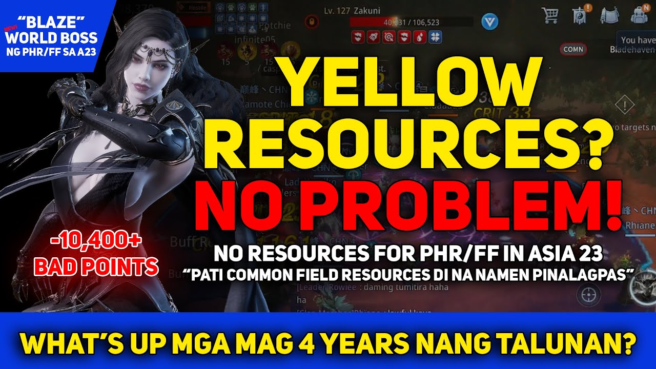 ASIA 23 PHR/FF NAG WEWELGA NA BIGYAN SILA KAHIT COMMON FIELD RESOURCES