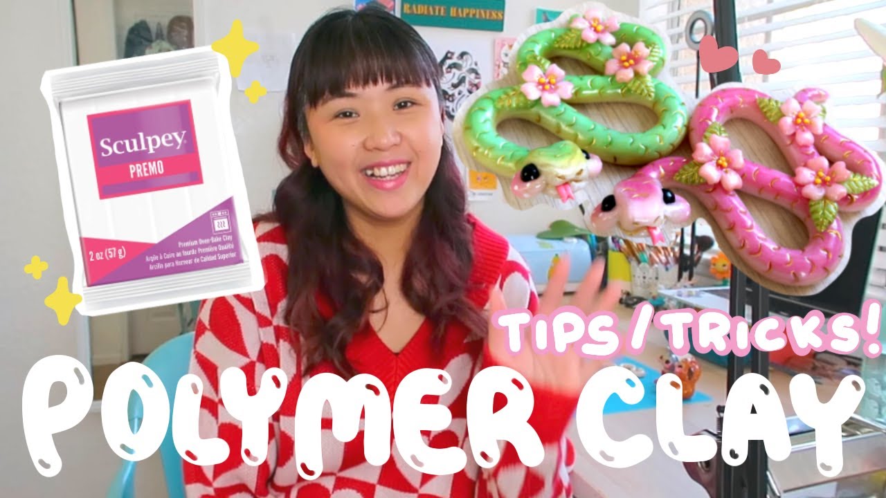 Polymer clay tips from a polymer clay artist ✿ studio vlog ✿