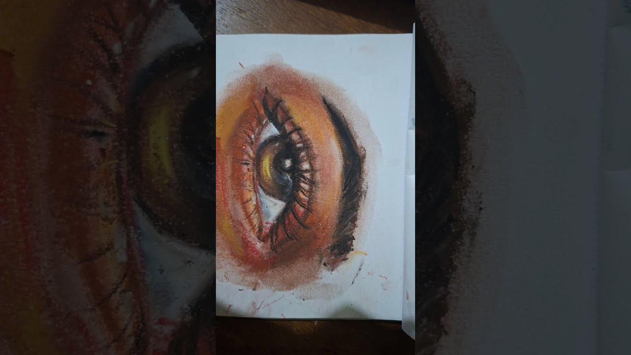 Eye#Soft pestal #colour skech #eye 
