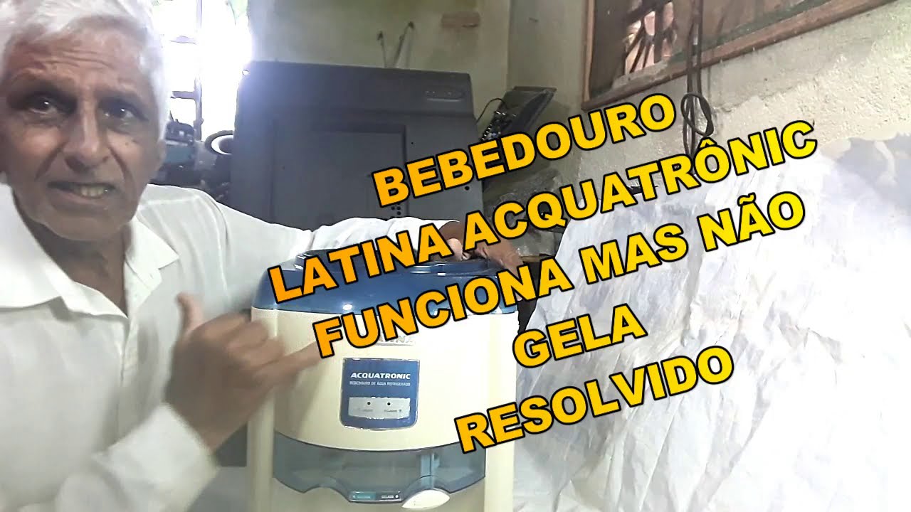 bebedouro Latina Acquatrônic não está refrigerando  Americo Brazil informa