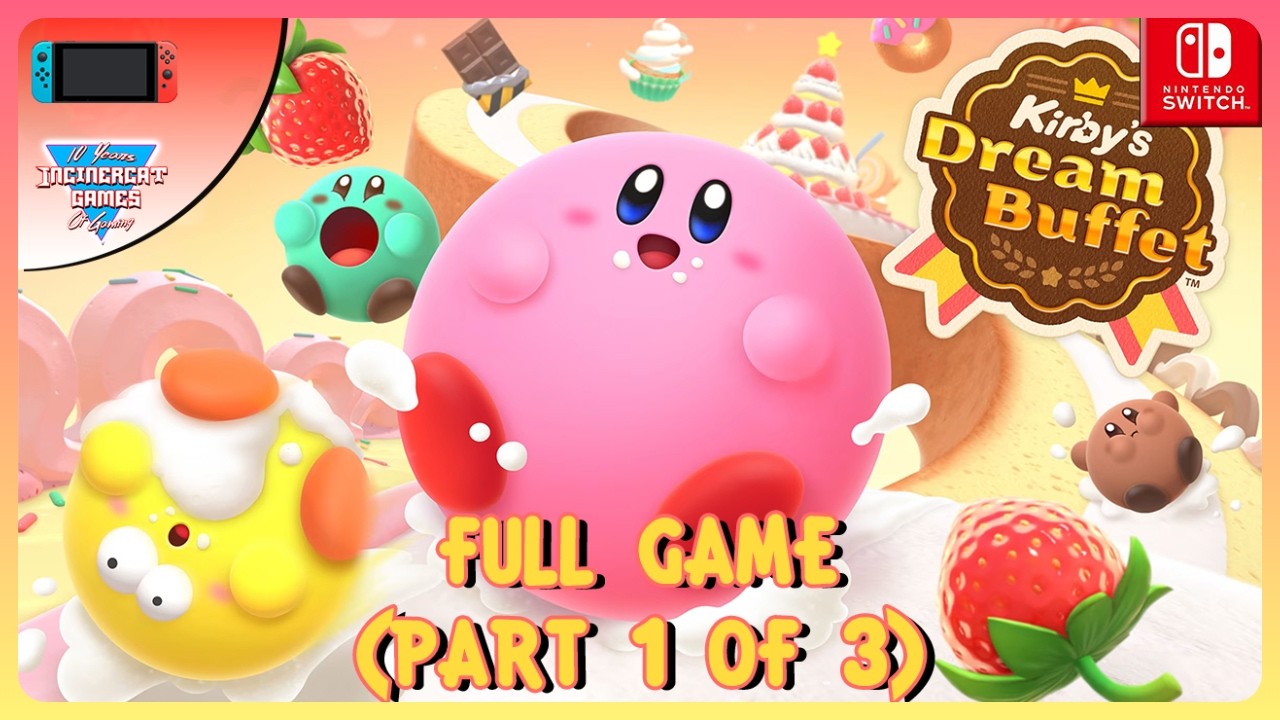 Kirby's Dream Buffet Full Game Longplay (Switch) Part 1
