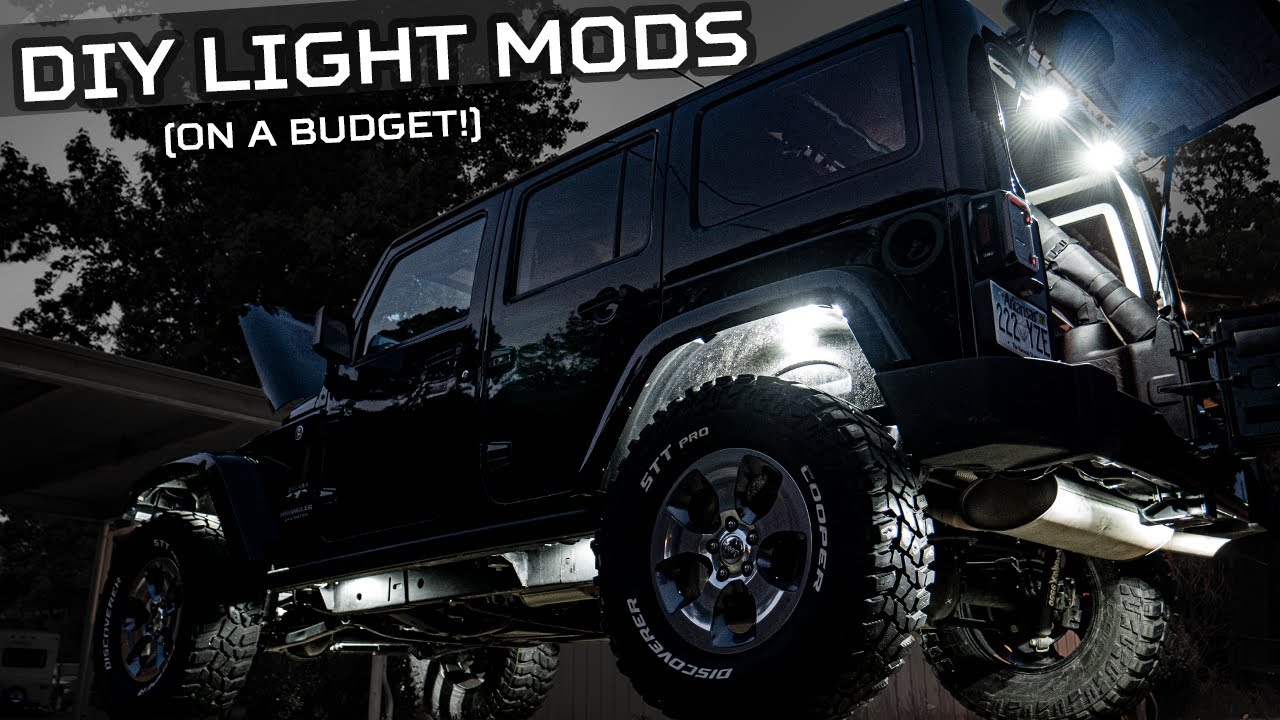 Four must-do DIY light mods - Rock, Puddle, Cargo, and Under Hood lights (Jeep Wrangler)