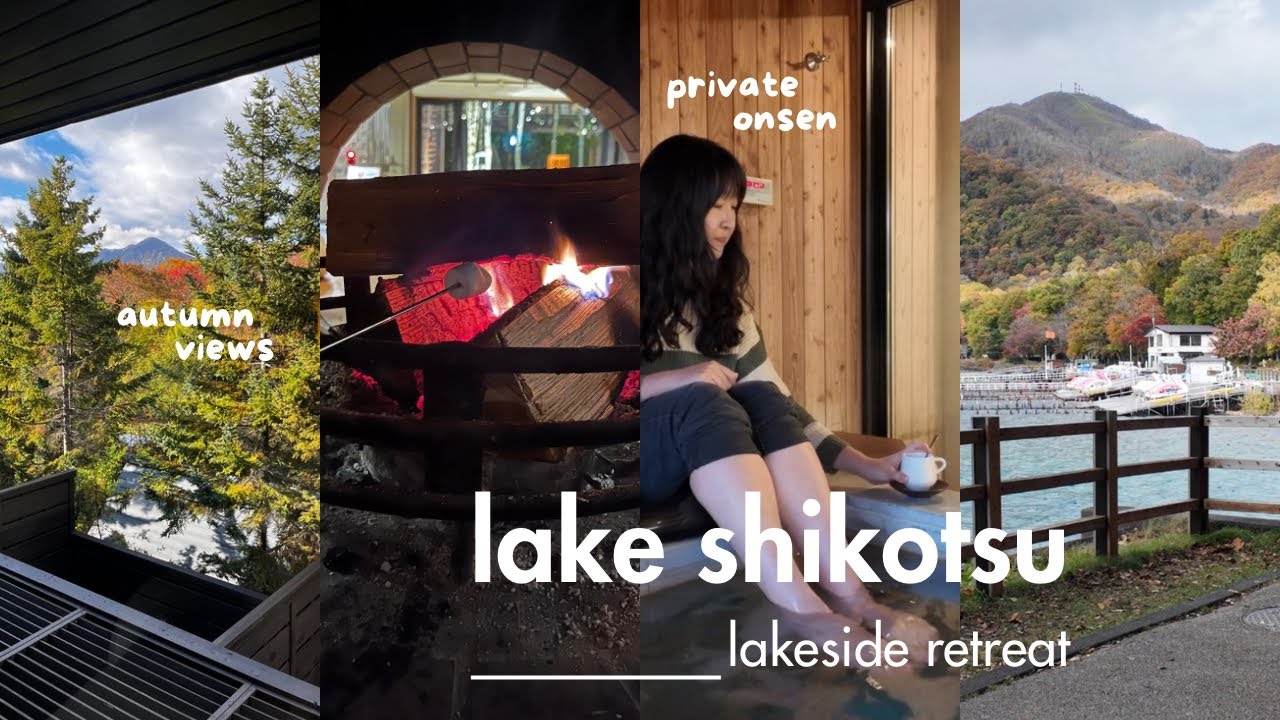hokkaido diaries 🏞️ flying business class 🥂 dreamy lakeside stay, autumn vibes 🍂
