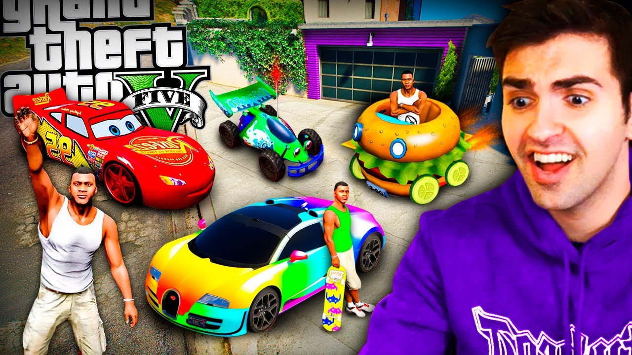 ROBANDO *COCHES* de PELÍCULAS en GTA 5! 🚗😈🎬
