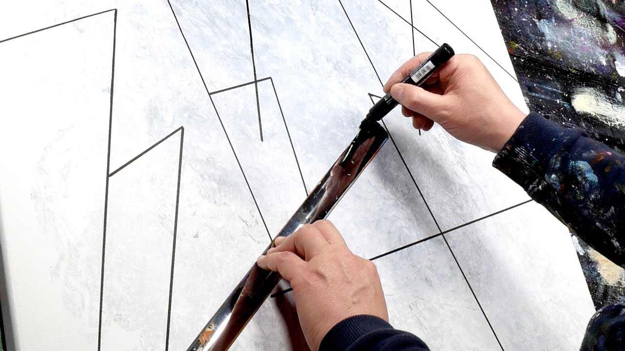 Abstract Painting Demonstration With Transparency | Samen