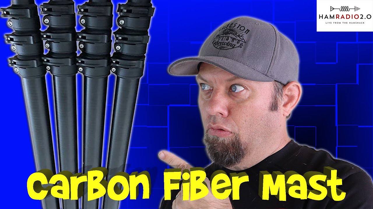 Carbon Fiber Mast for Ham Radio Antennas from Gigaparts! | HF Antenna Mast