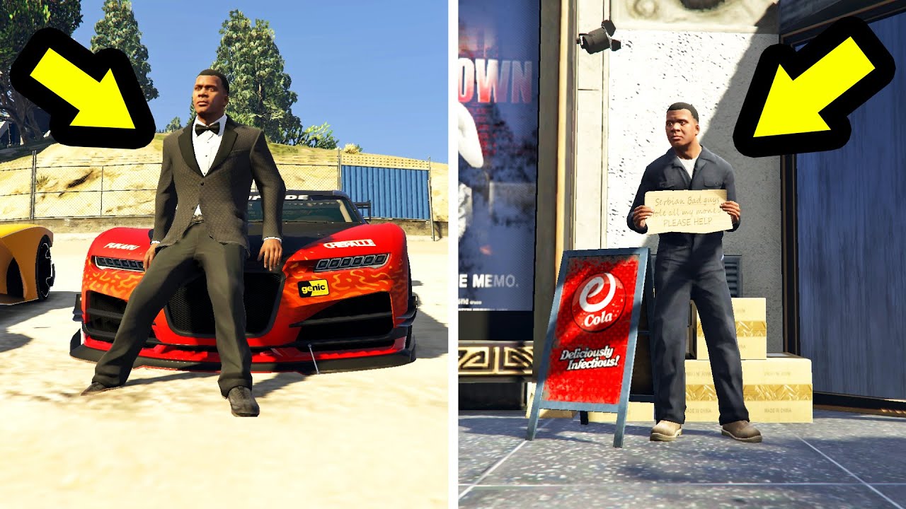 كان غنيا فصار فقيرا خذ العبرة في جي تي أي 5 | GTA V Rich Became Poor