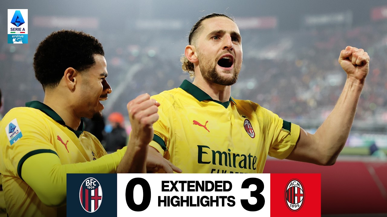 Extended Highlights | Serata perfetta dei rossoneri | Bologna-Milan 0-3 | Serie A 2025/26