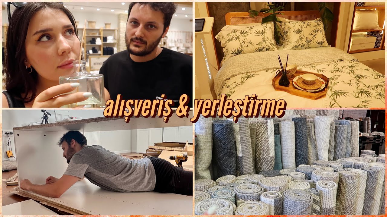 EV TURUNA ADIM ADIM 😍 | mini alışveriş, dolapların montajı & temizliği