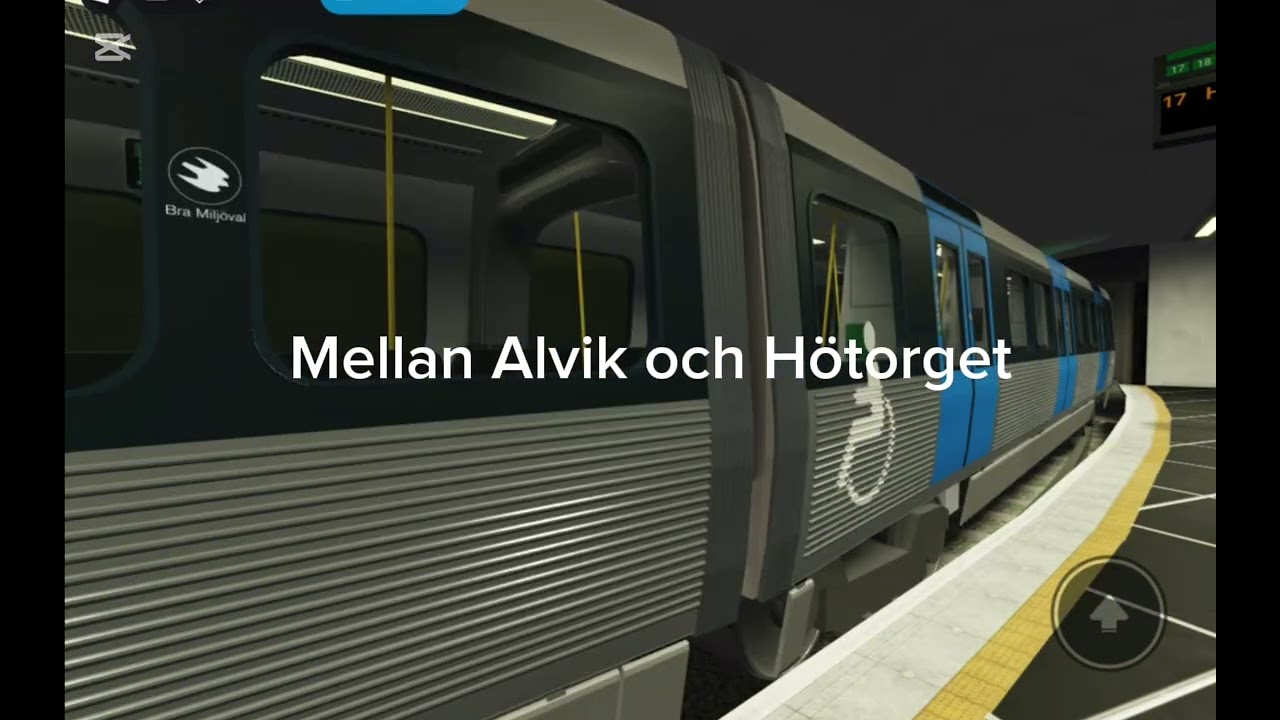 T17 tunnelbana linje 17 #Alvik  #Hötorget  #MTR nordic RBLX  #tunnelbana linje 17 