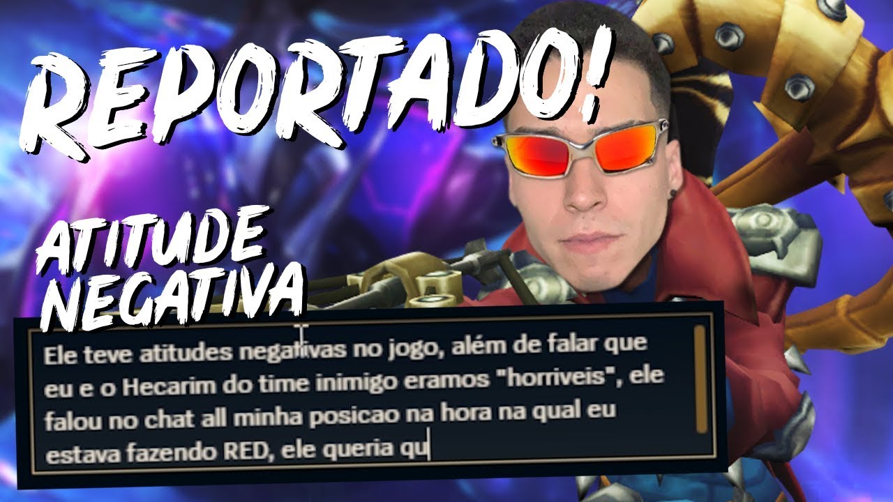 ESSE CARA É MUITO TÓXICO! TIVE QUE REPORTAR