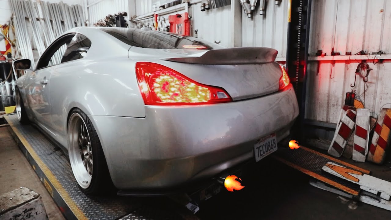 G37 Gets LOUD Custom Exhaust!