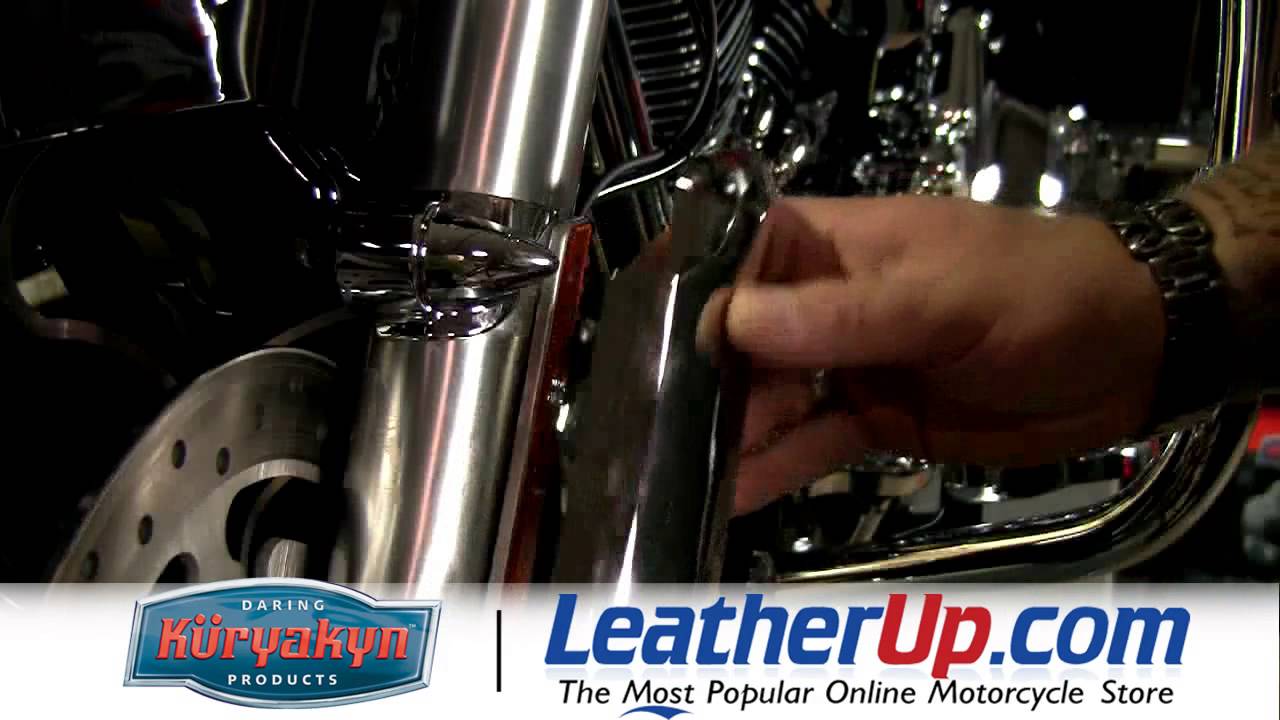 Kuryakyn Upper Fork Slider Covers for Select 1996-2011 Harley Davidson's at LeatherUp.com