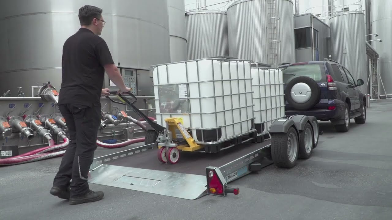 Tohaco machinetransporter met luchtvering NL