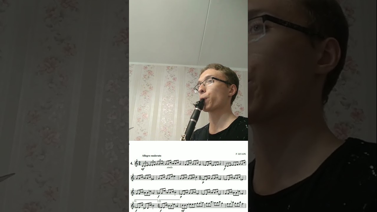 🆕🎼#музыка #clarinet #этюд #штарк#music #кларнет