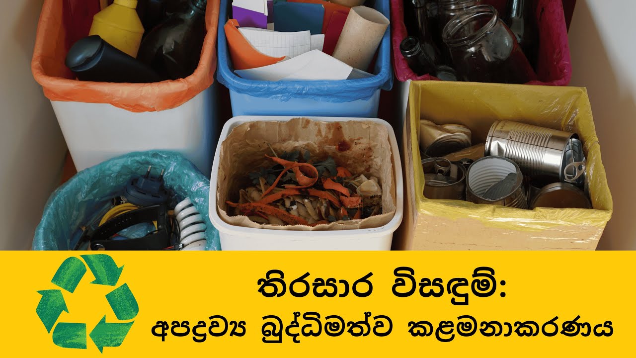 තිරසාර විසඳුම් අපද්‍රව්‍ය බුද්ධිමත්ව කළමනාකරණය,Sinhala Eco Solutions: Managing Waste Wisely