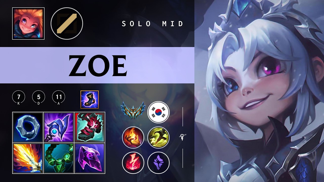Zoe Mid vs Malzahar - KR Challenger Patch 26.03
