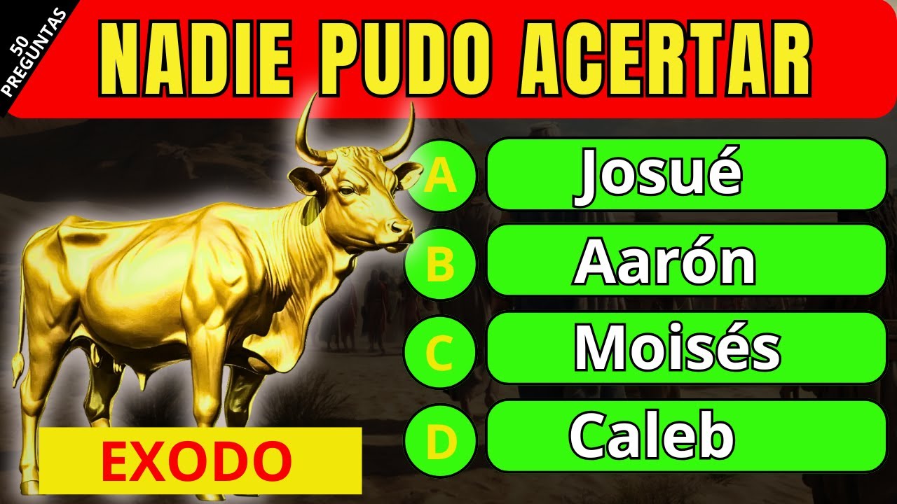 LIBRO DE EXODO -  50 PREGUNTAS DE LA BIBLIA/ Reto Biblico Divertido