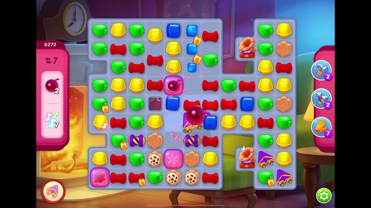 HomeScapes Level 6272 no boosters (15 moves)