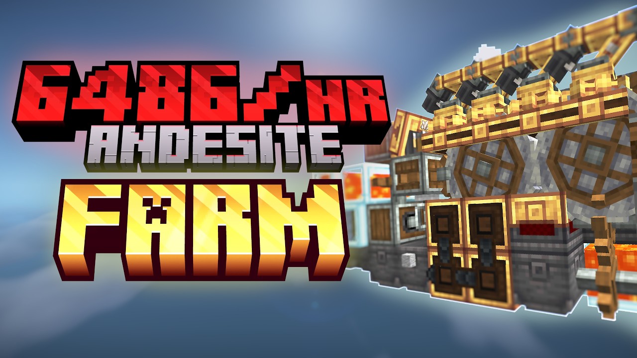 I PERFECTED This Compact Andesite Farm (Minecraft Create)