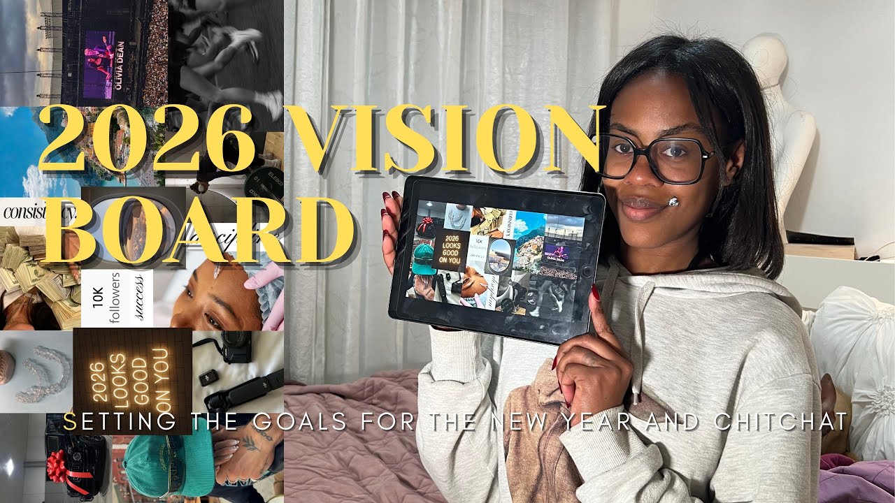 Creating my vision board of 2026 | manifesting and rebranding | some chitchat 