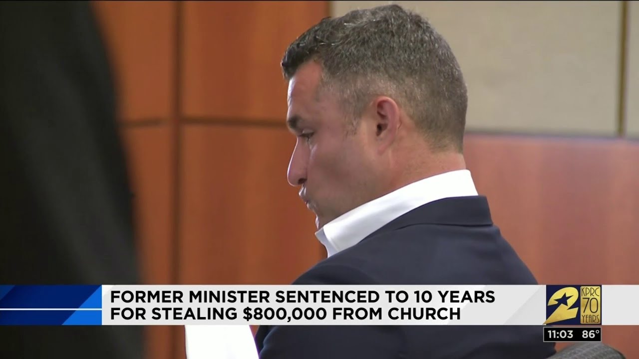 Ex-minister sentenced to 10 years in prison for stealing $800K from Houston church