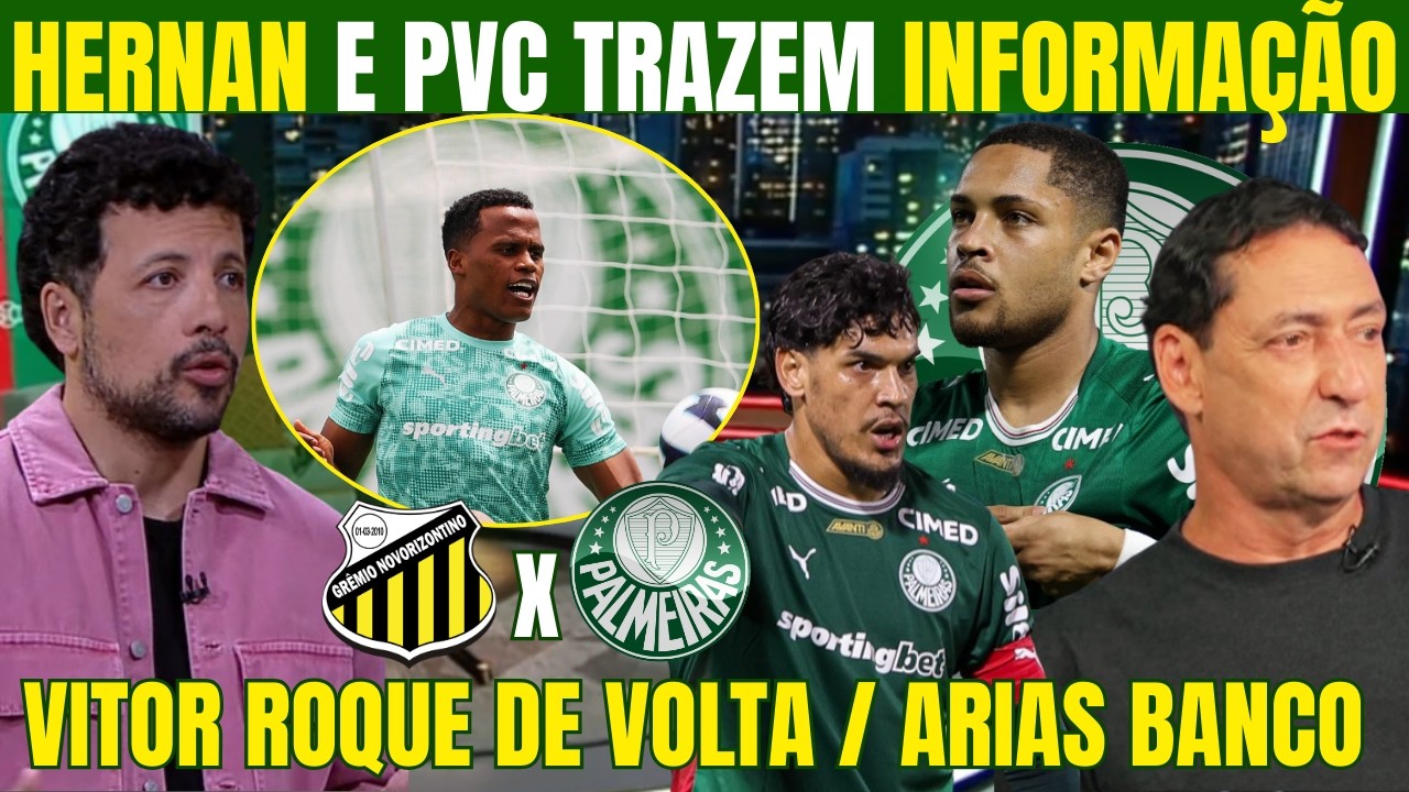 EXCELENTE NOTÍCIA PARA O PALMEIRAS! PREPARAÇÃO PARA FINAL DO PAULISTÃO! VITOR DE VOLTA! ARIAS BANCO?