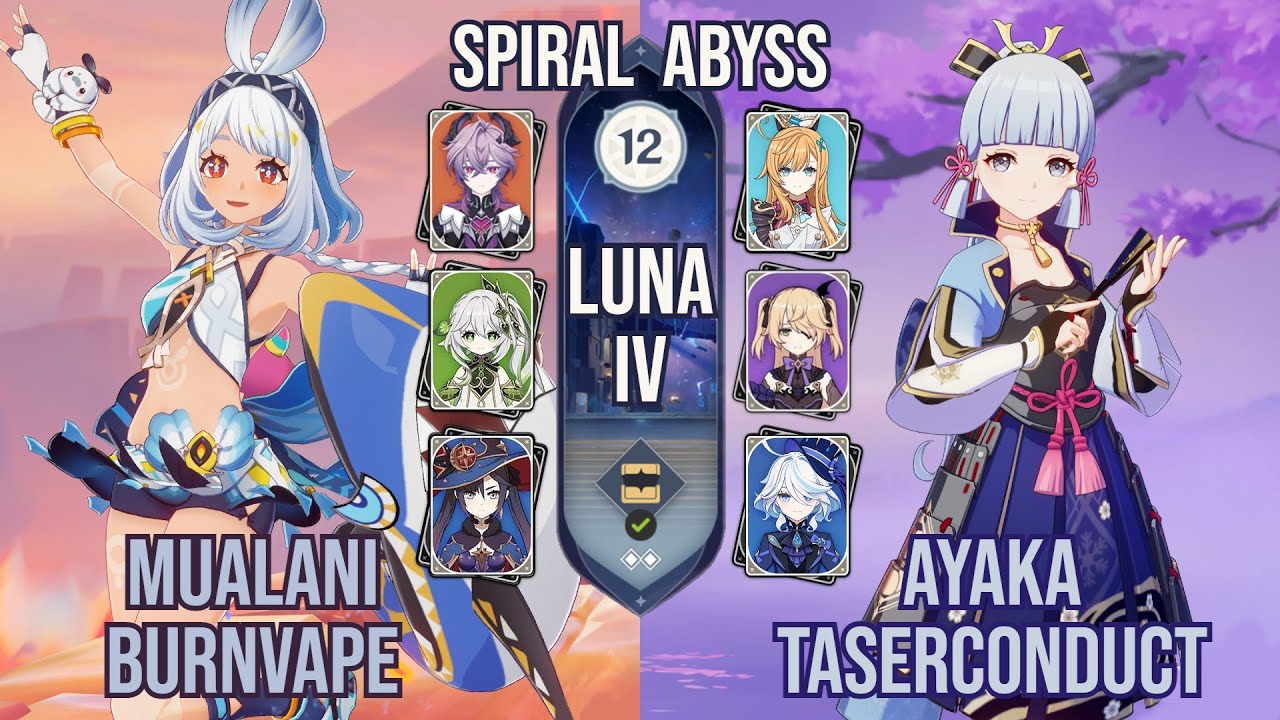 Mualani Burnvape x Ayaka Taserconduct | Spiral Abyss 6.3 / Luna IV | Genshin Impact