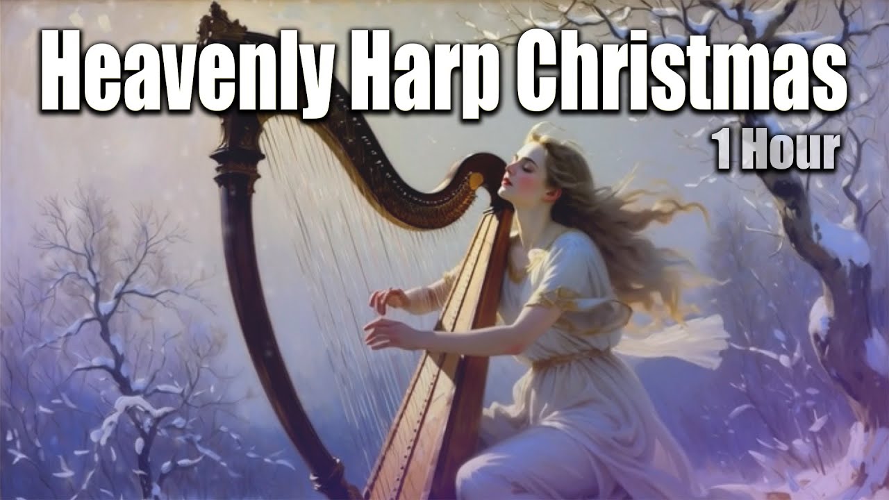 🎄 Heavenly Christmas Hymns on Harp by Hawa | 1 Hour Angelic Worship Music
