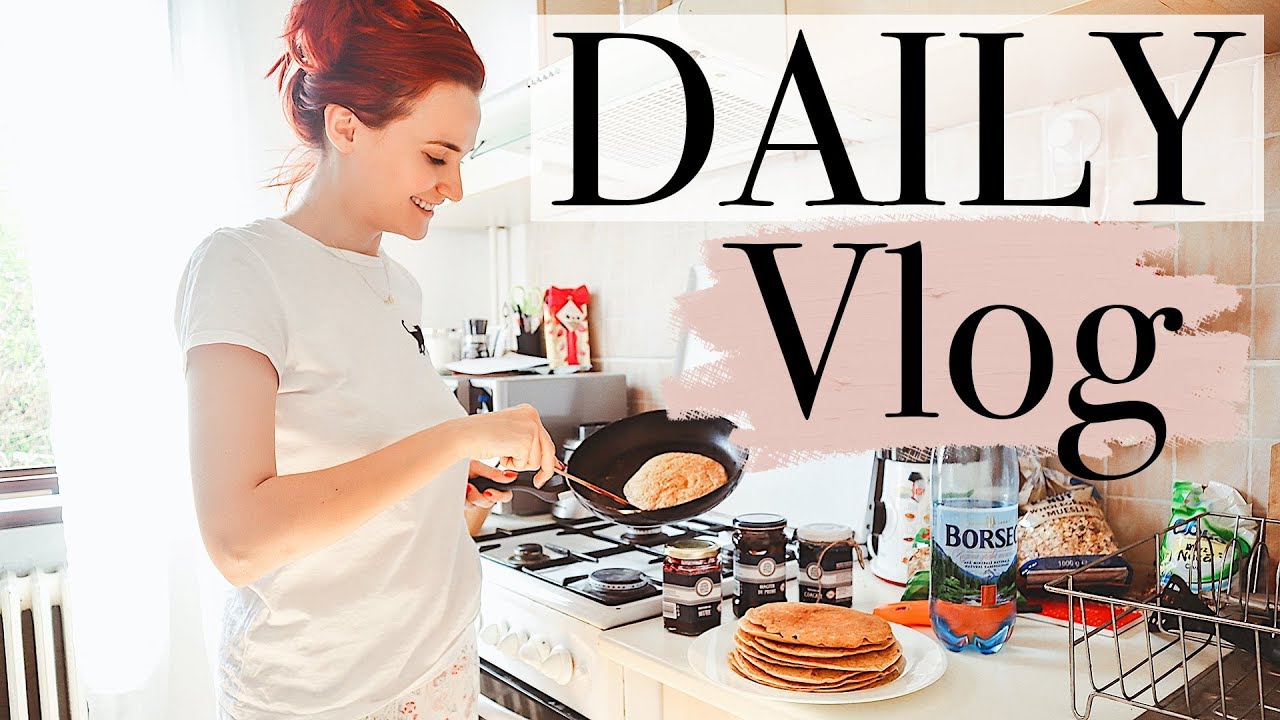 Daily vlog | Cumparaturi alimentare, reteta mea de clatite vegane/de post + poze regale cu Rumbu