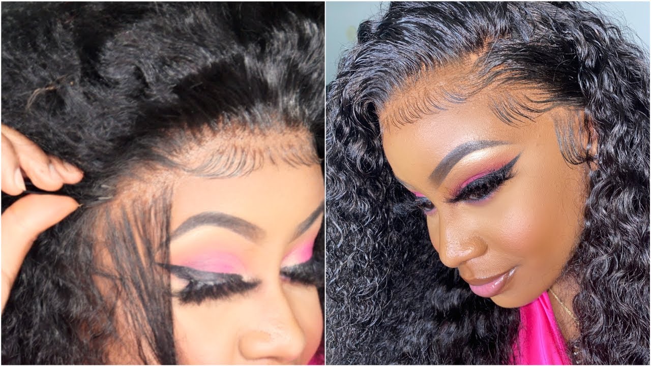 HOW I PLUCK MY WIGS + NEW BABY HAIR STYLE | BEAUTY FOREVER