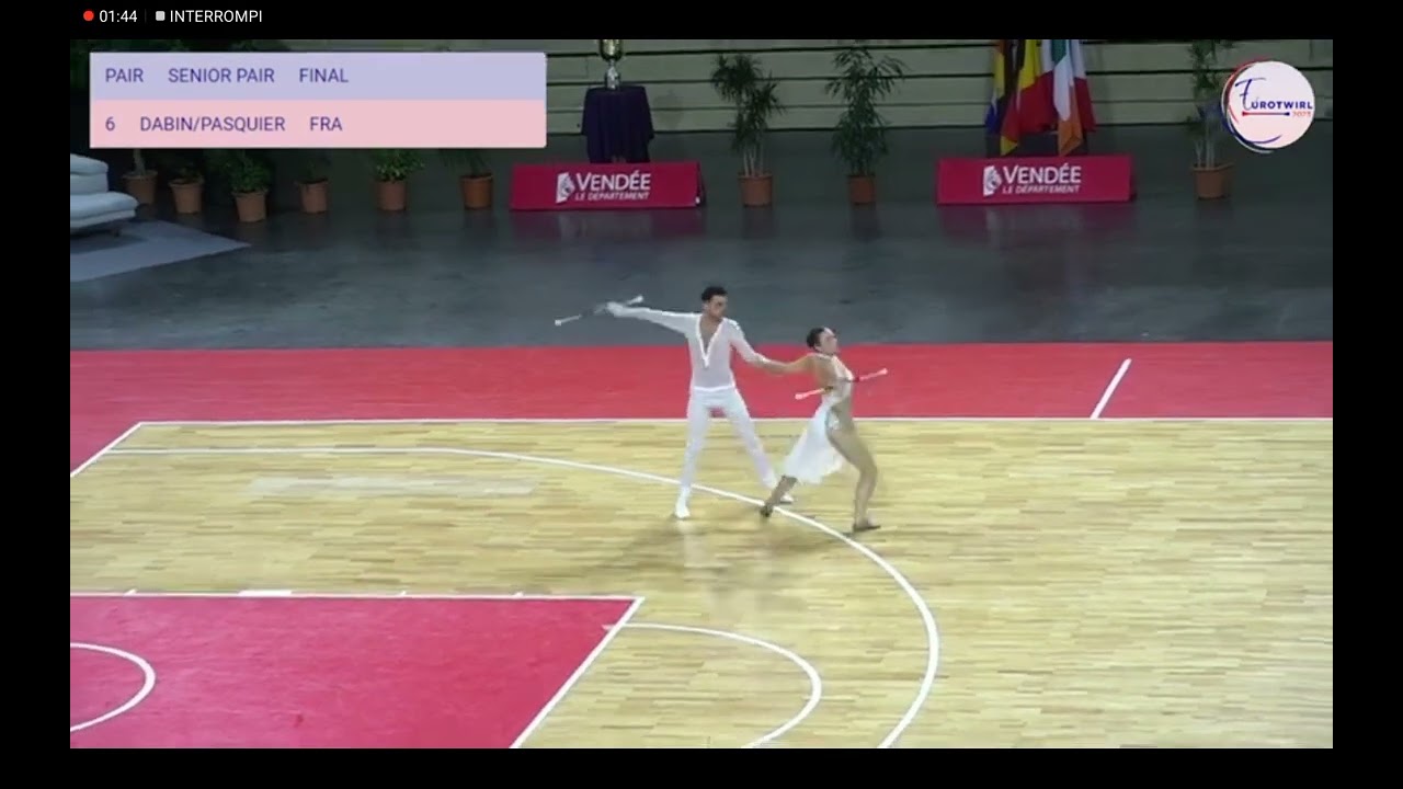 Eurotwirl 2023 finale duo senior Francia