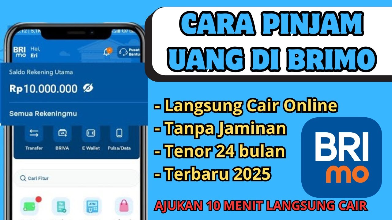 Review Pinjaman Brimo - Cara Pinjam Uang di BRIMO Terbaru Cair Rp10.000.000 Langsung di Transfer