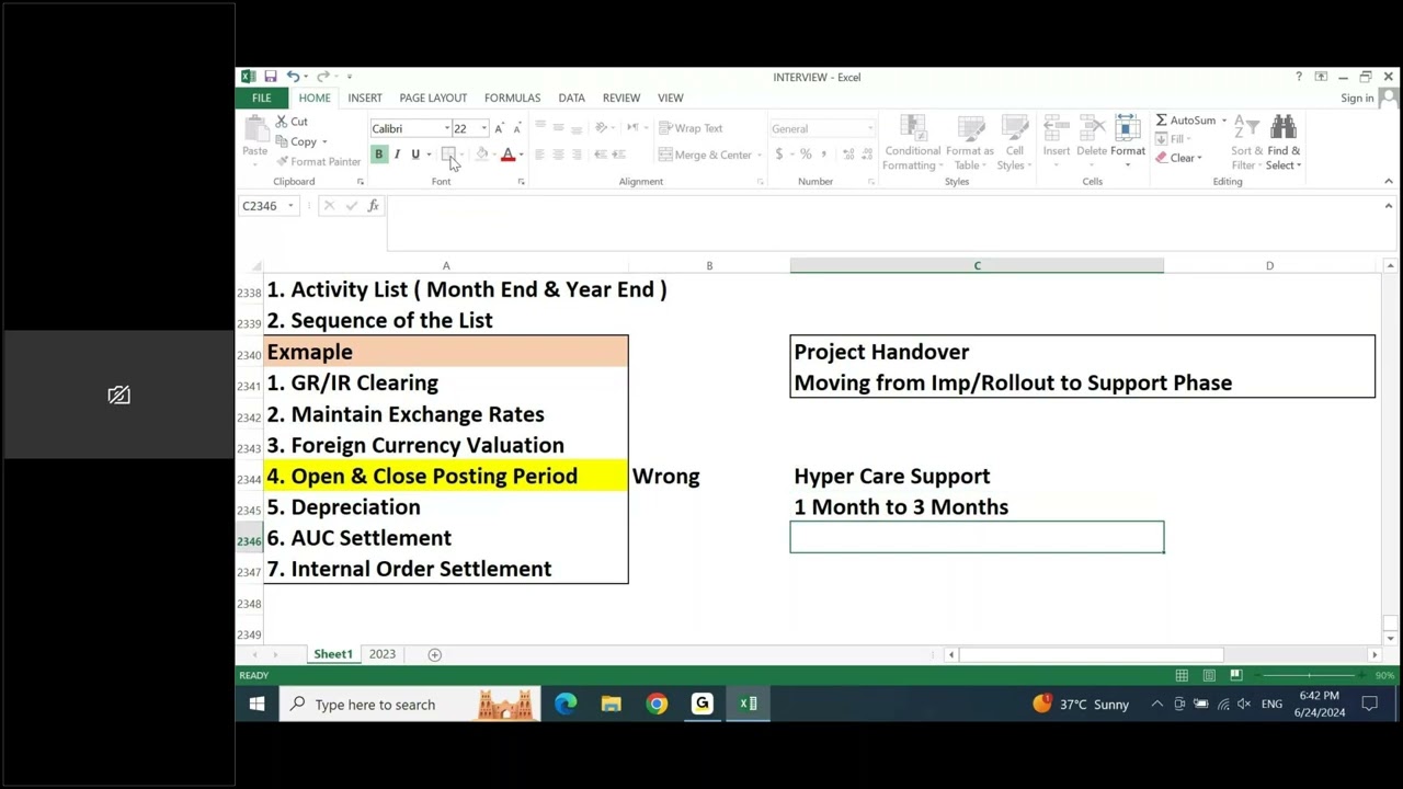 SAP S/4 HANA FICO: Interview Preparation for Month End & Year End Activities 01