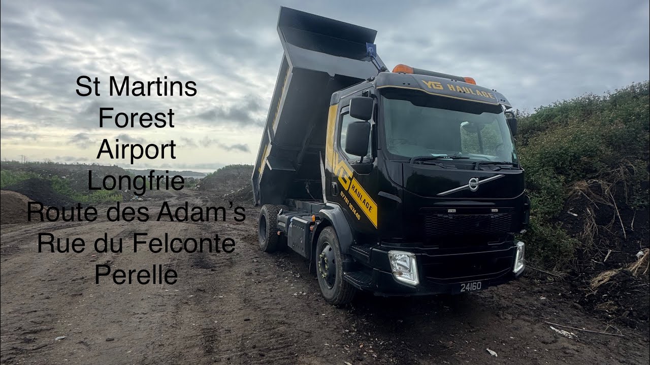 St Martins, Forest, Airport, Longfrie, Route de Adams, Rue du Felconte, Perelle. Guernsey 