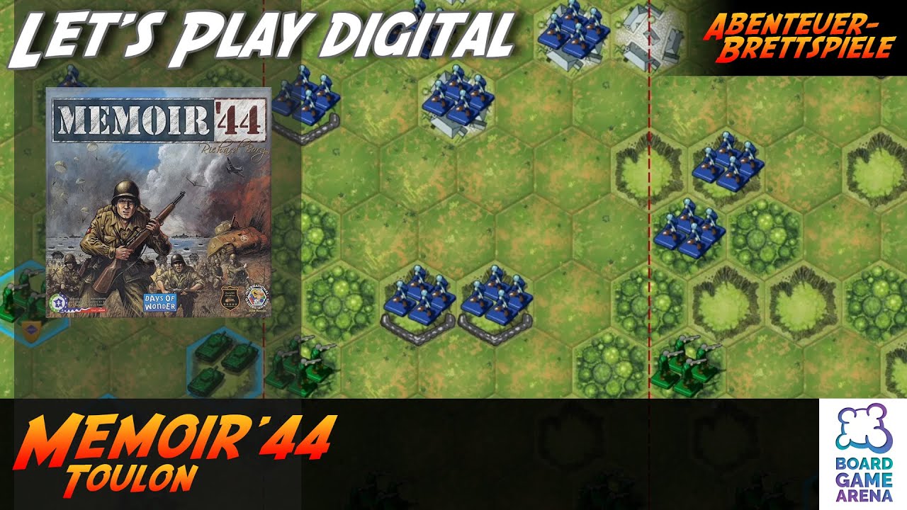 Memoir '44: Toulon - Spannende Partie auf Board Game Arena