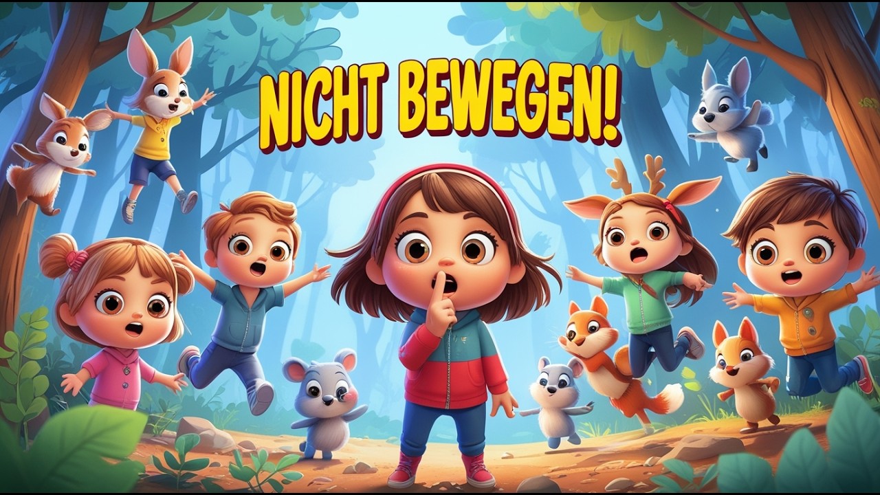 NICHT BEWEGEN! 😲   Freeze Mitmachlied für Kinder