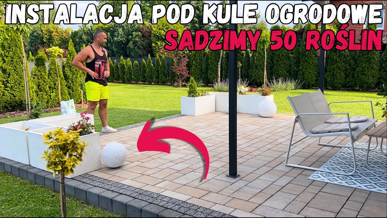 Sadzimy 50 sztuk ROŚLIN w ogrodzie | Robimy instalację pod kule ogrodowe #ogr&oacute;d #rośliny #dom