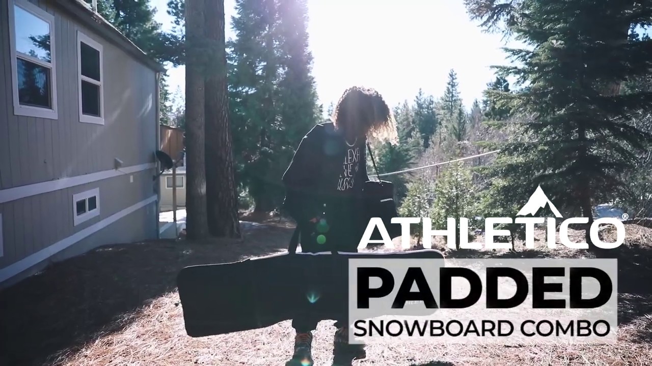 Athletico Padded Snowboard and Boot Bag Two-Piece Combo | Transport Board Up to 165 cm, Boots,Helmet