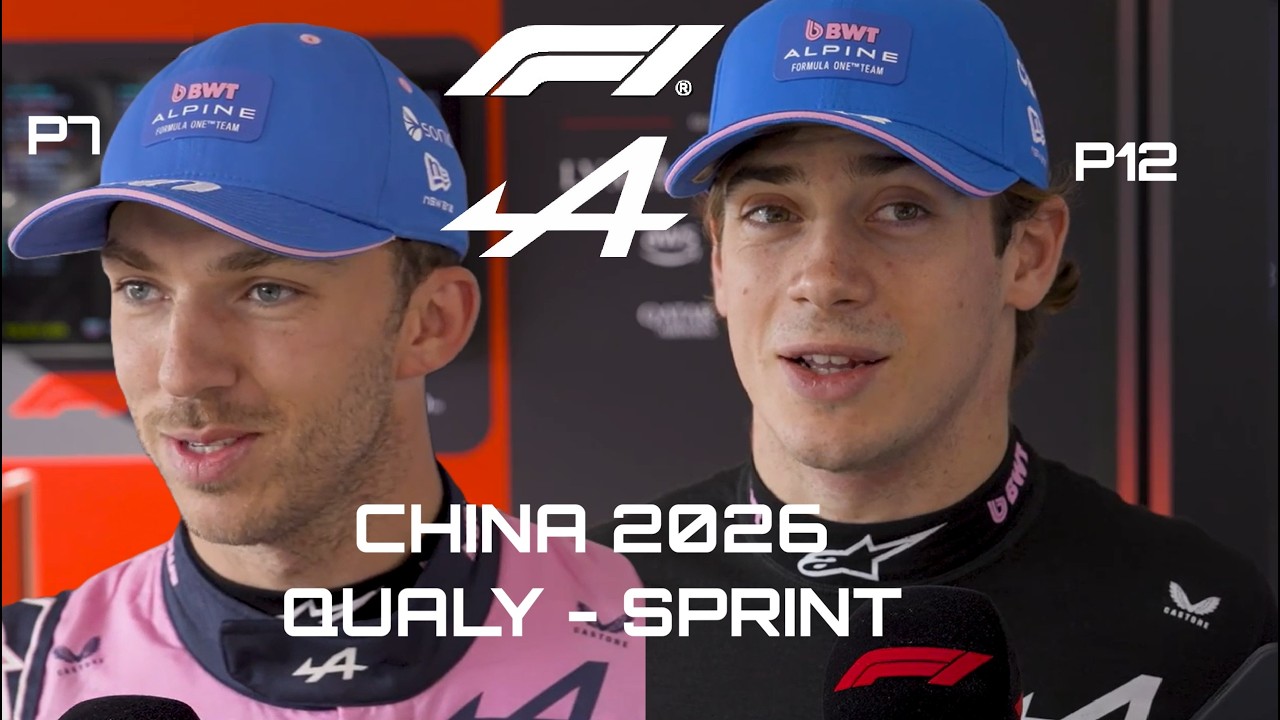 FRANCO COLAPINTO🇦🇷 PIERRE GASLY🇫🇷 de ALPINE F1 en GP CHINA 2026 POST CLASIFICACIÓN POST SPRINT