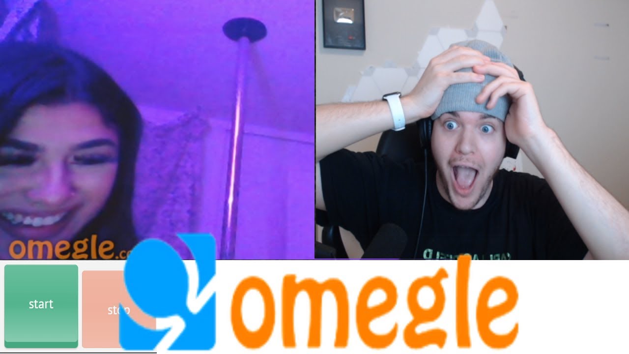 SHE DANCED ON THE POLE 🍑 (OMEGLE BEATBOXING)
