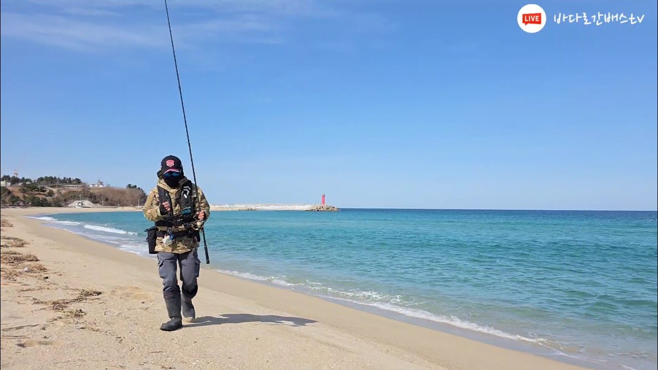 변덕스러운 날씨 서프루어! 연곡해변~영진해변 광어탐사