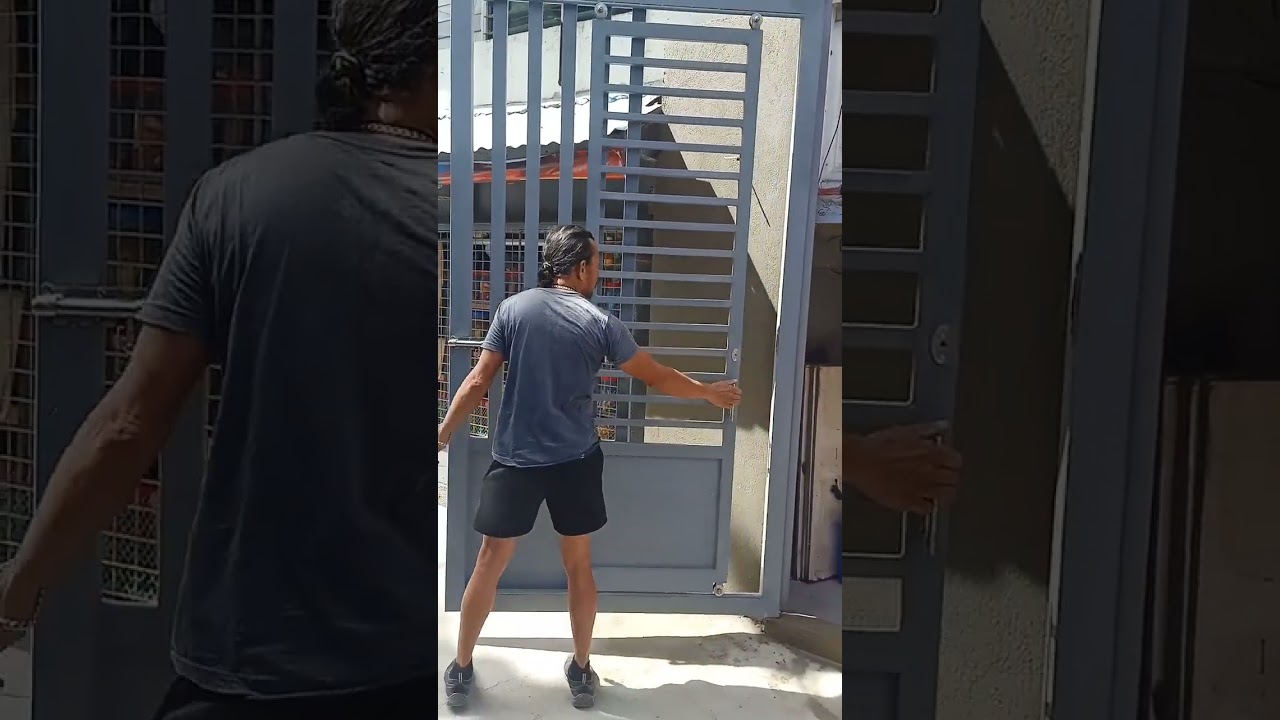 Tubular Steel Gate with Entrance Sliding Gate.                                         SHORT VIDEO