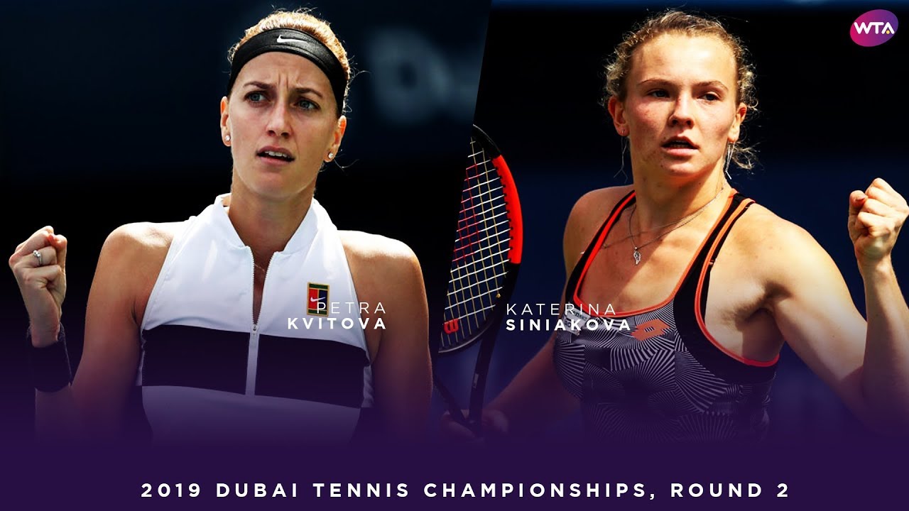 Petra Kvitova vs. Katerina Siniakova | 2019 Dubai Second Round | WTA Highlights